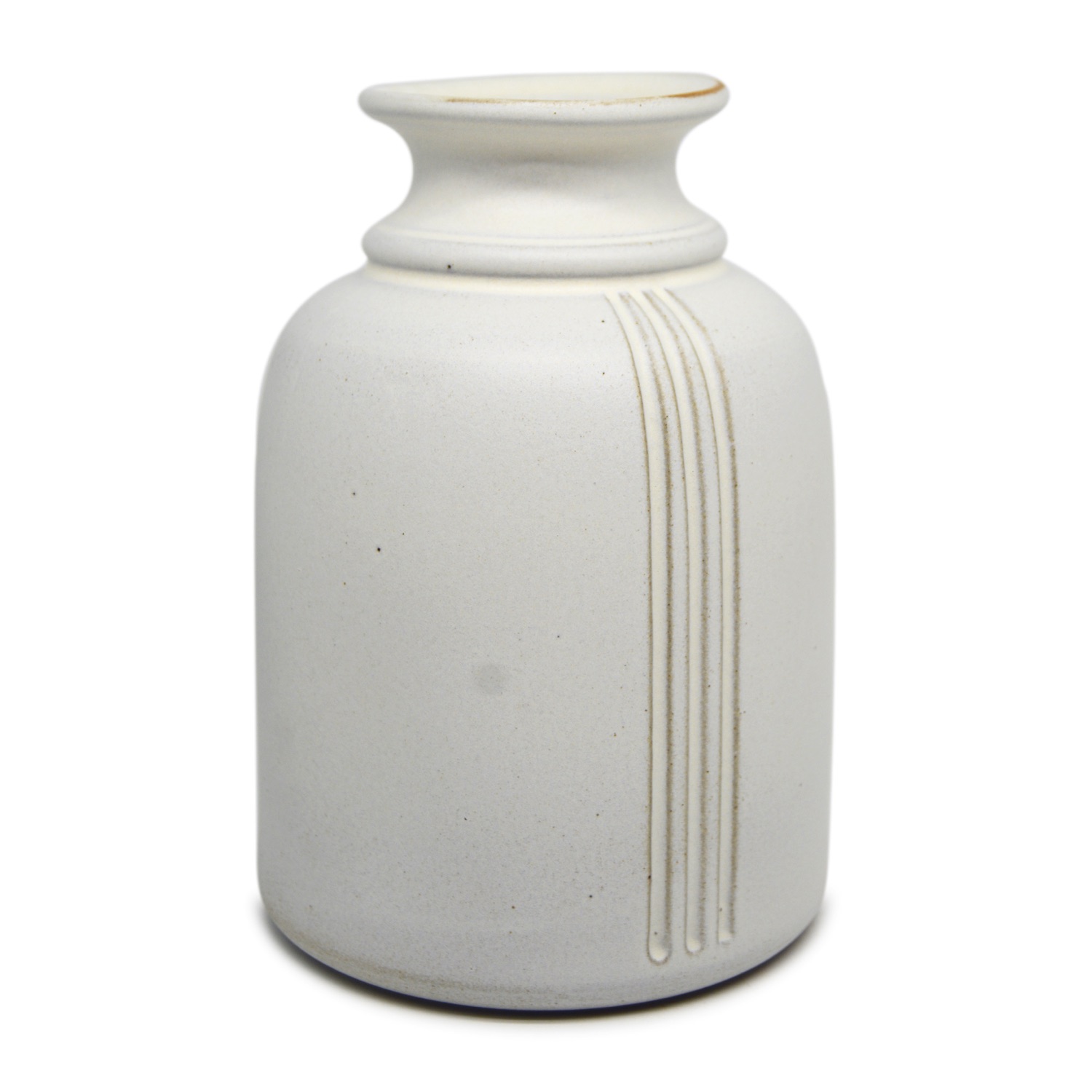 Lọ hoa Zen tròn S1 - Men 0015 Sành