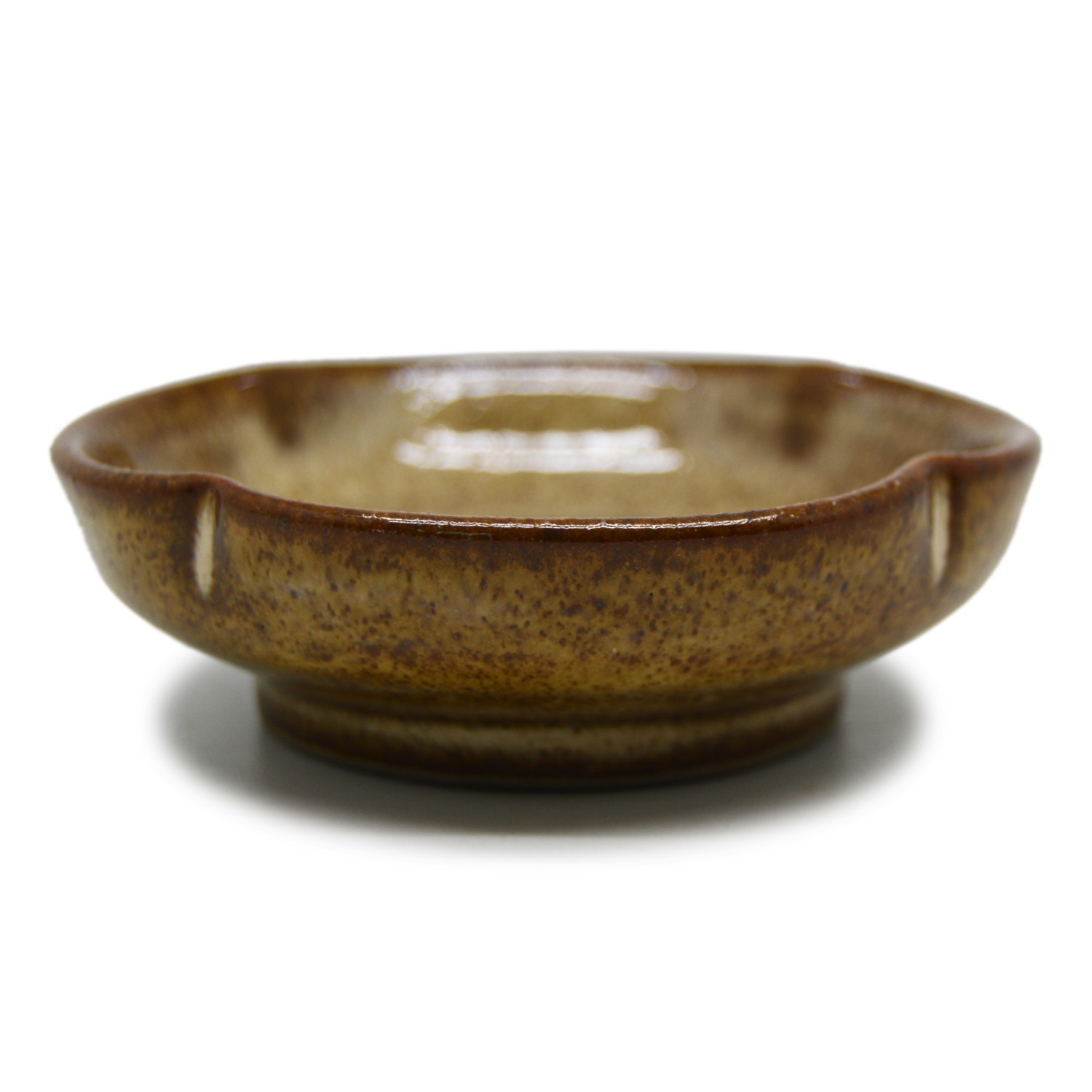 Chén Chấm Hình Hoa S1- Men 0035 Sành