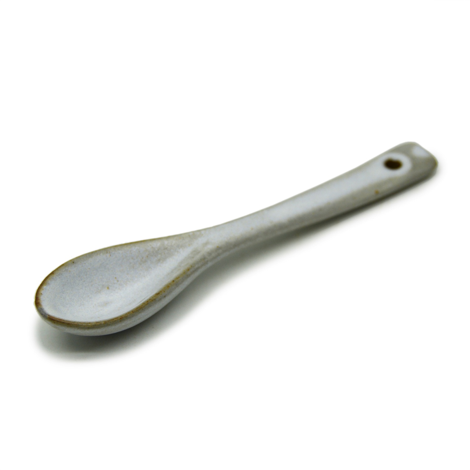 Thìa Đường Thẳng Cán Ngắn - Men 0015 Sành